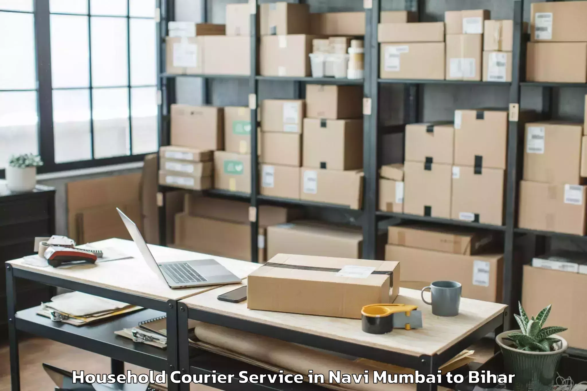 Book Navi Mumbai to Bihpur Household Courier Online